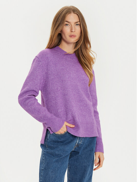 Brave Soul Brave Soul Sweater LK-248CARRY Lila Regular Fit
