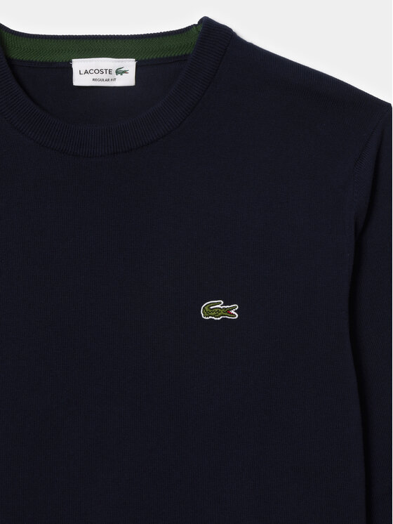 Lacoste Lacoste Sweter AH1985-166 Granatowy Regular Fit