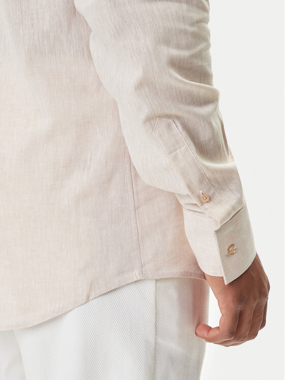 KARL LAGERFELD KARL LAGERFELD Košile 605035 552627 Béžová Regular Fit