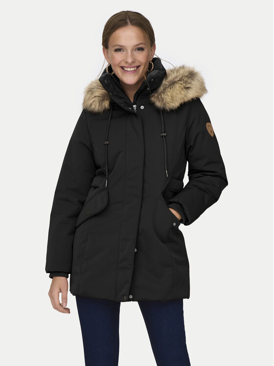 ONLY ONLY Parka New Priska 15300627 Černá Regular Fit