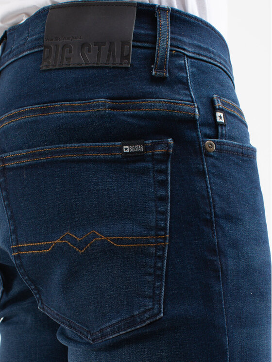 BIG STAR BIG STAR Jeansy DERIC_579_190 Granatowy Skinny Fit