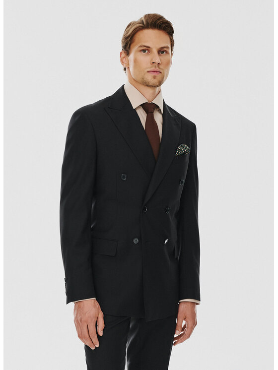 Pako Lorente Pako Lorente Marynarka P24WF-3G-019 Czarny Slim Fit