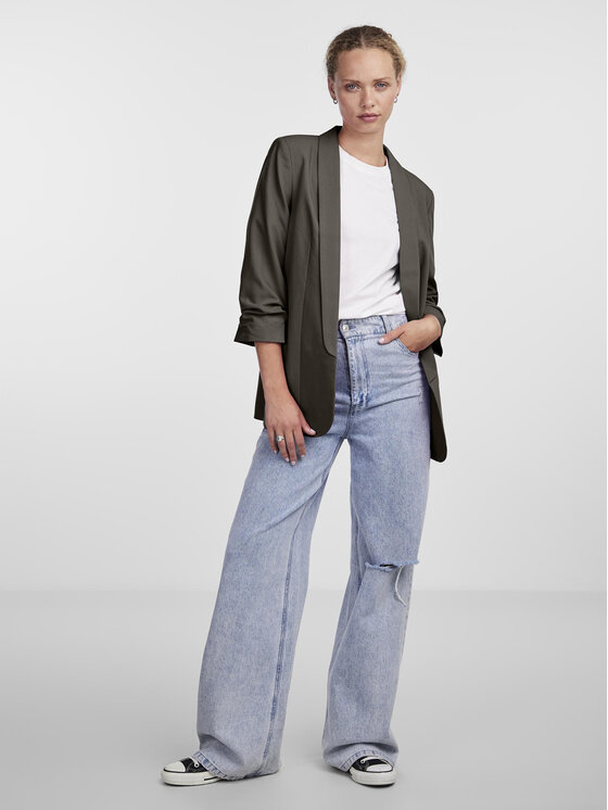 Pieces Pieces Marynarka Bosella 17090996 Brązowy Regular Fit