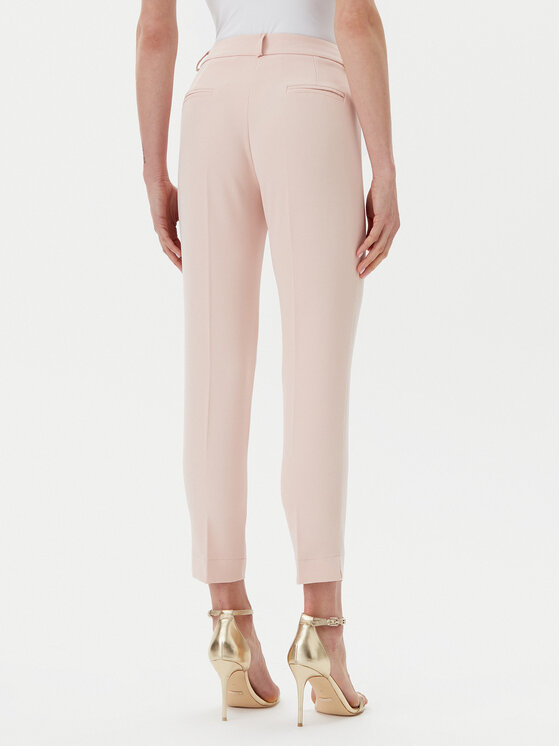 Maryley Maryley Kalhoty z materiálu 25EB52Z/M24/43PY Růžová Regular Fit