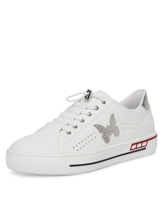 Rieker Rieker Sneakersy L8857-80 Biały