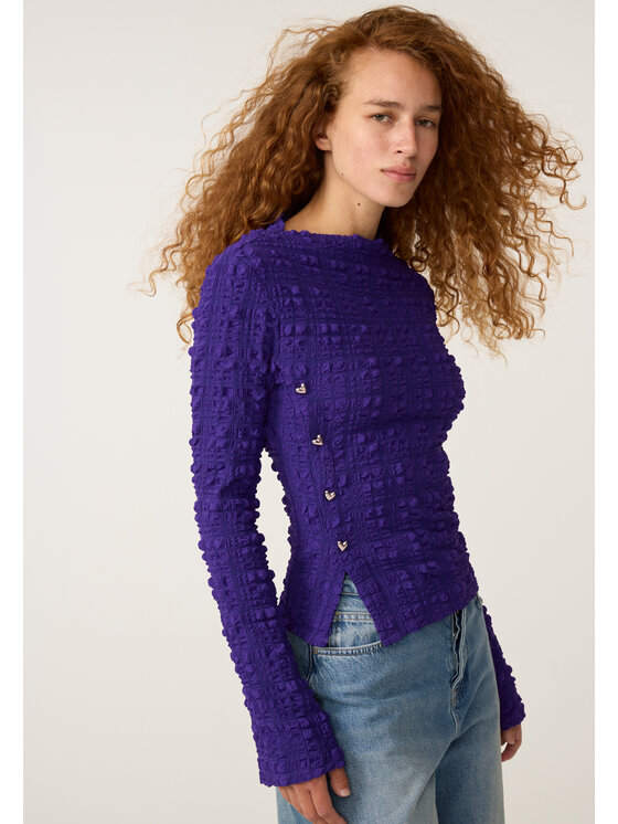 Fabienne Chapot Fabienne Chapot Bluzka 6852-1857-98 Fioletowy Regular Fit