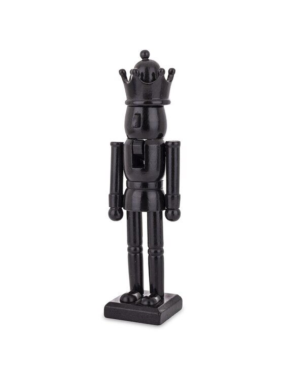 MIAhome MIAhome Figurka Drewniany Dziadek do Orzechów Czarny