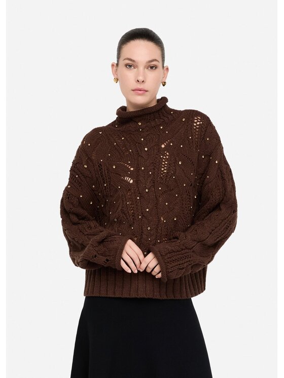 Liu Jo Liu Jo Maglione MF5451MA37R90915 Marrone Regular Fit