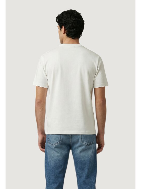 Antony Morato Antony Morato T-shirt RELAXED FIT WITH RUBBER INJECTION LOGO PRINT Bianco Relaxed Fit