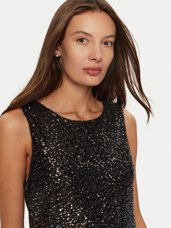 DKNY DKNY Cocktail obleka DD4HZB44 Črna Slim Fit