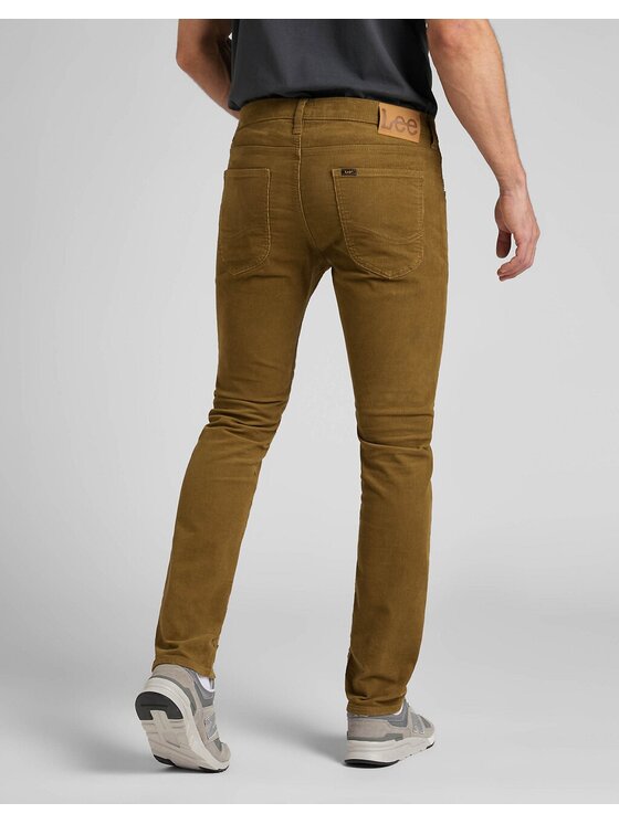 Lee Lee Pantaloni di tessuto LUKE Marrone Slim Fit