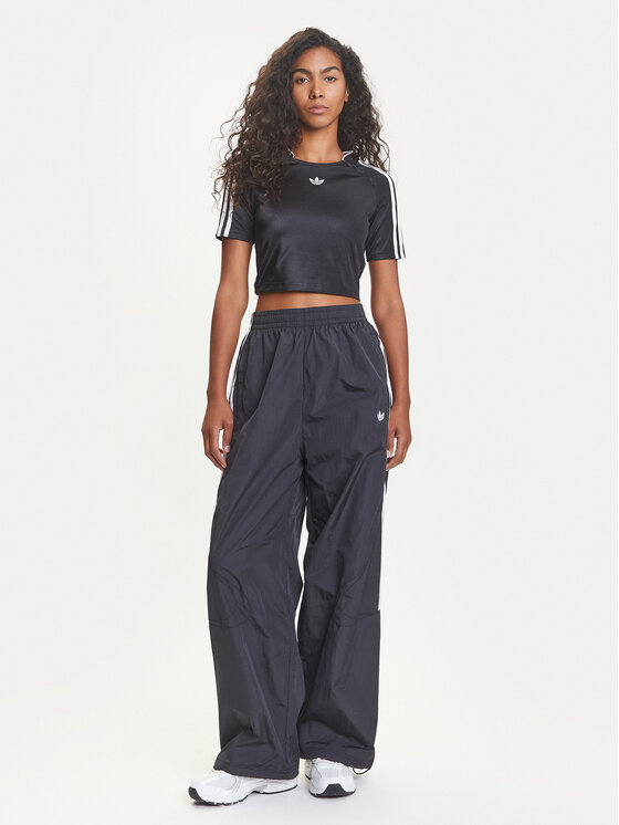 adidas adidas Долнище анцуг adicolor Teamgeist JD0256 Черен Oversize