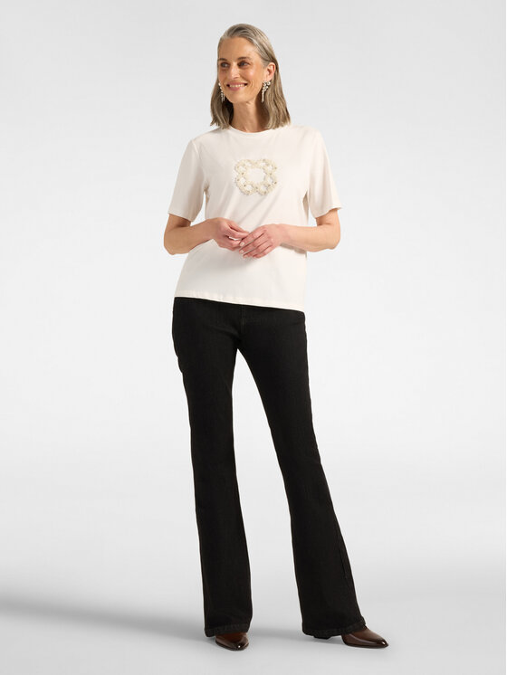 Elena Mirò Elena Mirò Jeansy P416G000428N033 Czarny Flare Fit