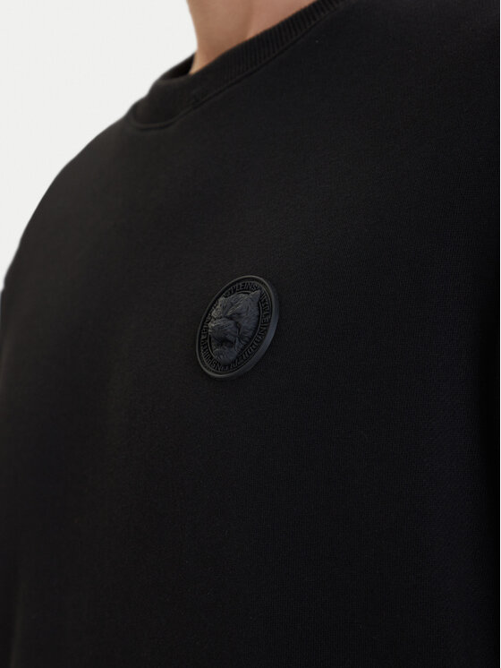 Plein Sport Plein Sport Μπλούζα SAFC MJO1438 STE003N Μαύρο Regular Fit