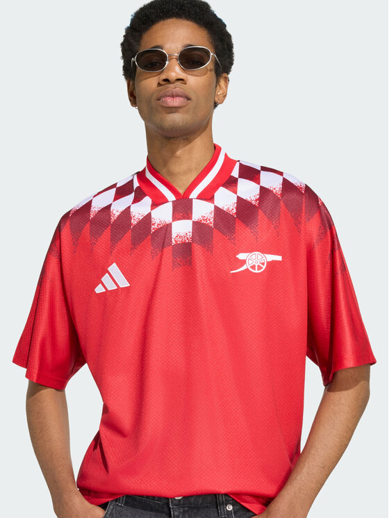 adidas adidas Koszulka techniczna 169231 Czerwony Loose Fit