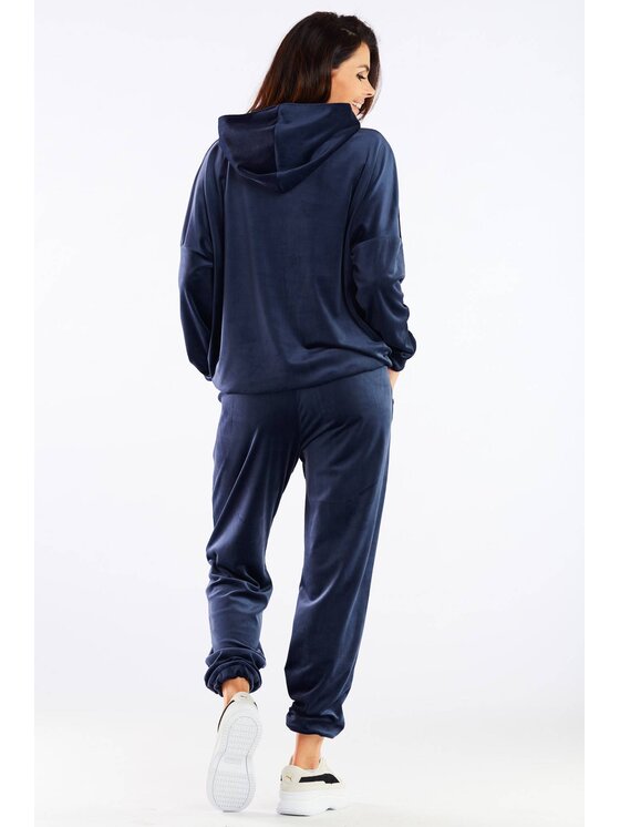 Awama Awama Dámské kalhoty A459 Tmavomodrá Basic Fit
