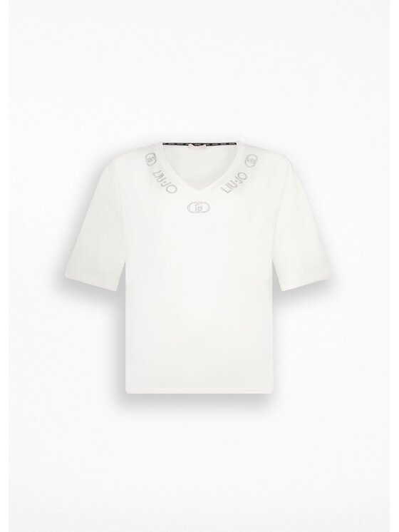 Liu Jo Liu Jo T-shirt TF5143JS003M9740 Bianco Regular Fit