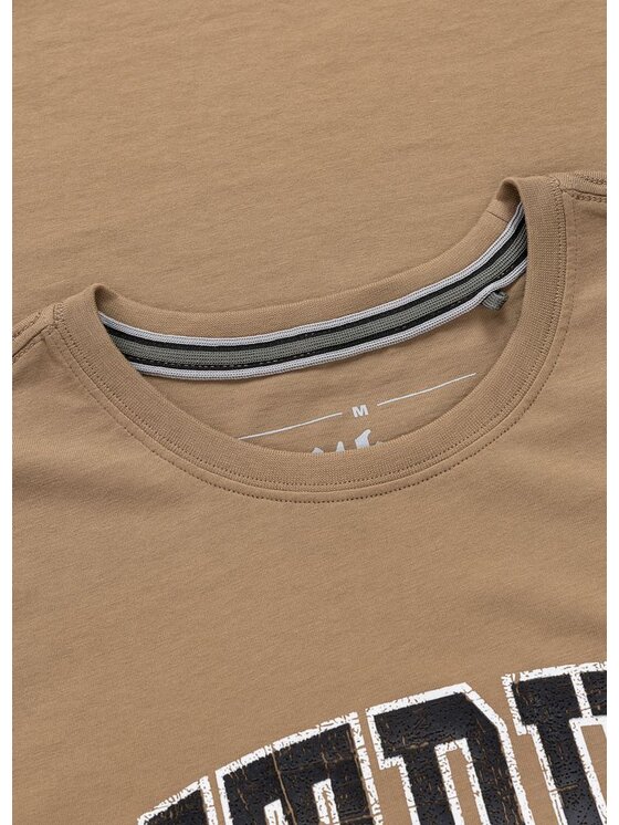PITBULL PITBULL T-Shirt NORTON Brązowy Regular Fit