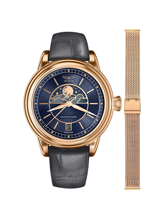 Aviator Aviator Orologio V.1.33.2.256.4GM-SET Oro rosa