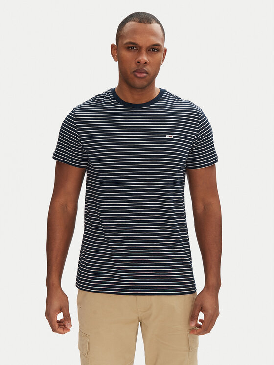 Tommy Jeans Tommy Jeans Póló DM0DM20377 Sötétkék Slim Fit