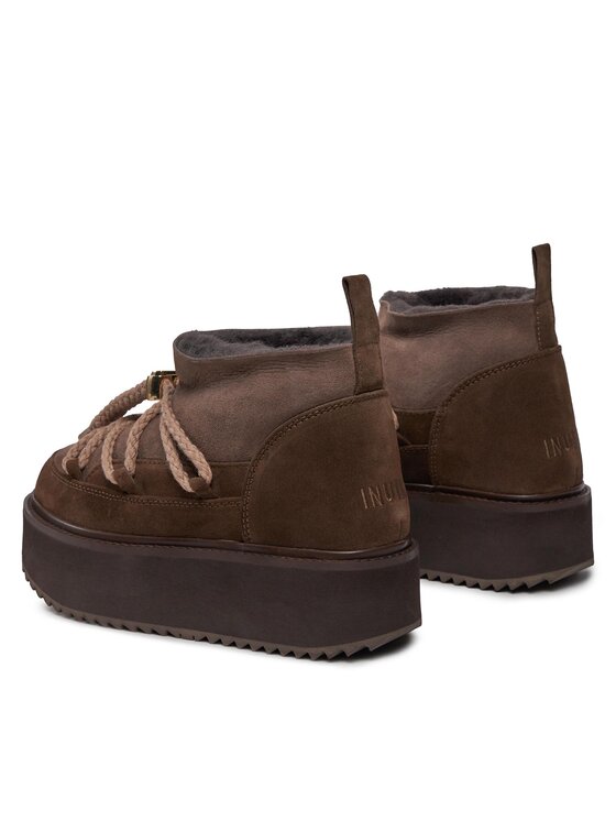 Inuikii Inuikii Čizme za snijeg Classic Low Platform 75104-105 Smeđa