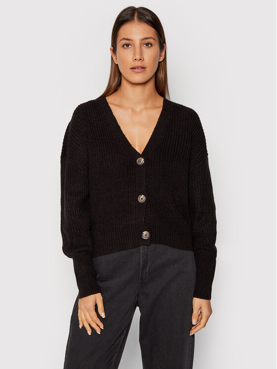 Vero Moda Vero Moda Kardigán Lea 10249632 Fekete Relaxed Fit
