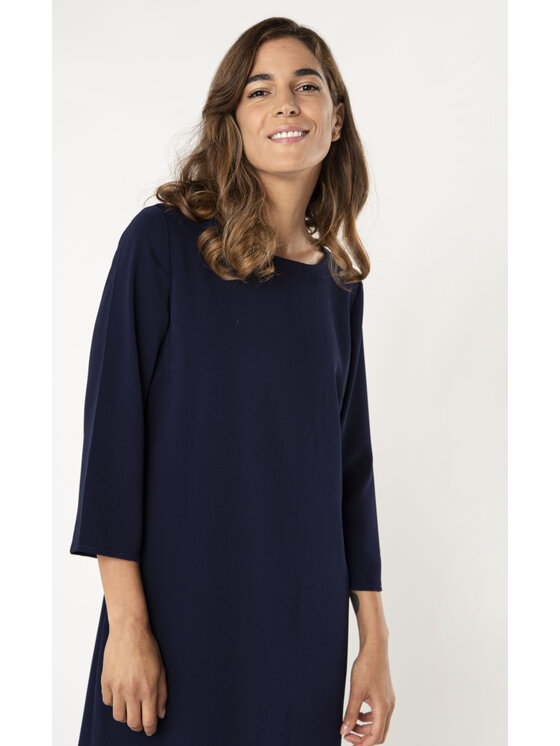 QUIOSQUE QUIOSQUE Každodenní šaty OTHER DRESS WOVEN Tmavomodrá Regular Fit