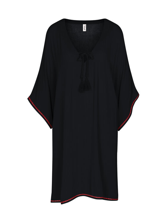 Triumph Triumph Rochie de plajă Beach MyWear 10226474 Negru Relaxed Fit