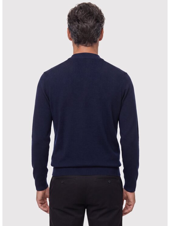 Pako Lorente Pako Lorente Sweter P26WB-2X-004 Granatowy Classic Fit