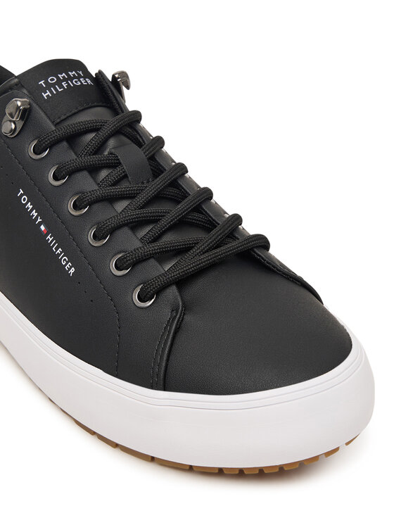 Tommy Hilfiger Tommy Hilfiger Sneakersy Harlem Lth Vulc Cleat Winter FM0FM05950 Czarny