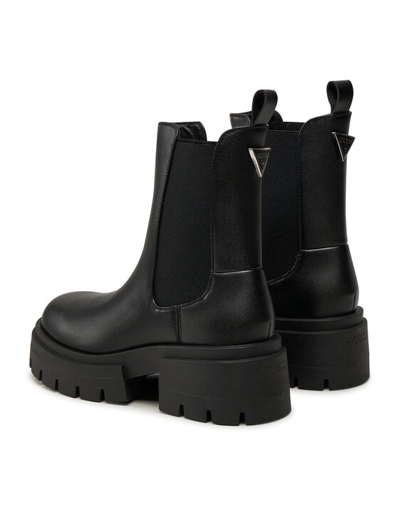 Guess Guess Členková obuv s elastickým prvkom Charlotte FLFCHT ELE10 Čierna