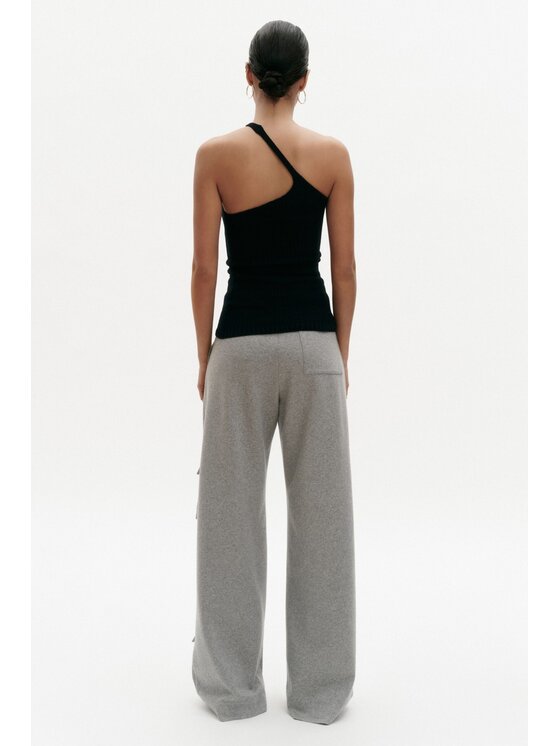 BENU BENU Top Dzianinowy Top Granatowy Slim Fit