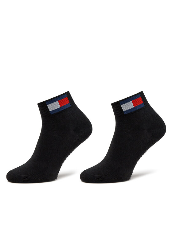 Női 2 pár hosszú szárú unisex zokni Tommy Jeans, Fekete, 701228223