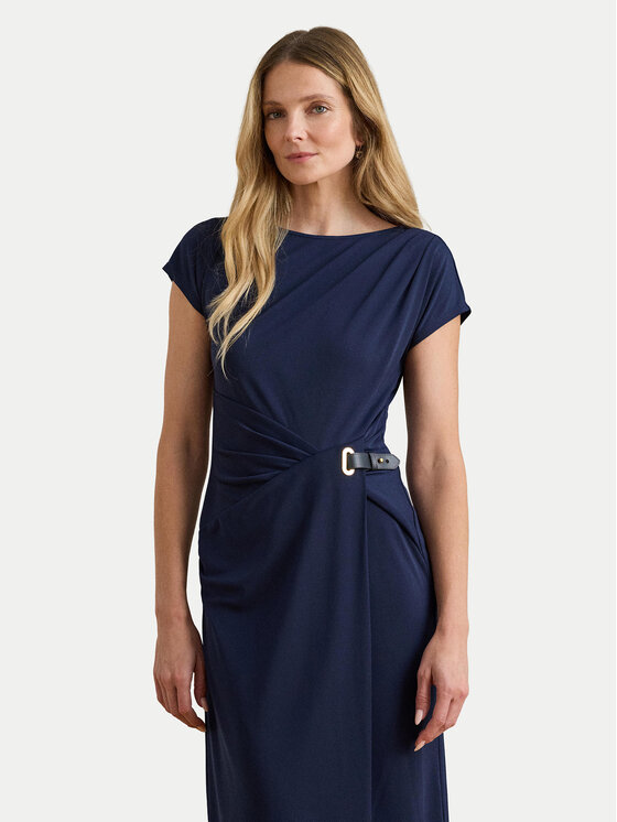 LAUREN RALPH LAUREN LAUREN RALPH LAUREN Koktejlové šaty 200P03763001 Tmavomodrá Slim Fit