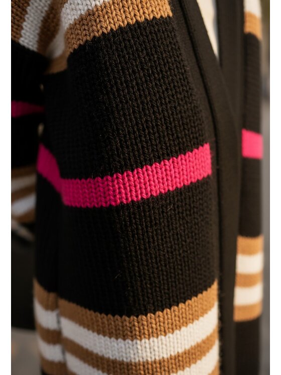 FIGL FIGL Kardigan M1246 Czarny Regular Fit