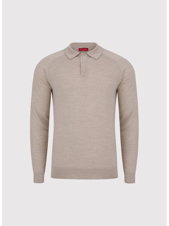 Pako Lorente Pako Lorente Sweter P26WP-2X-001 Beżowy Straight Fit