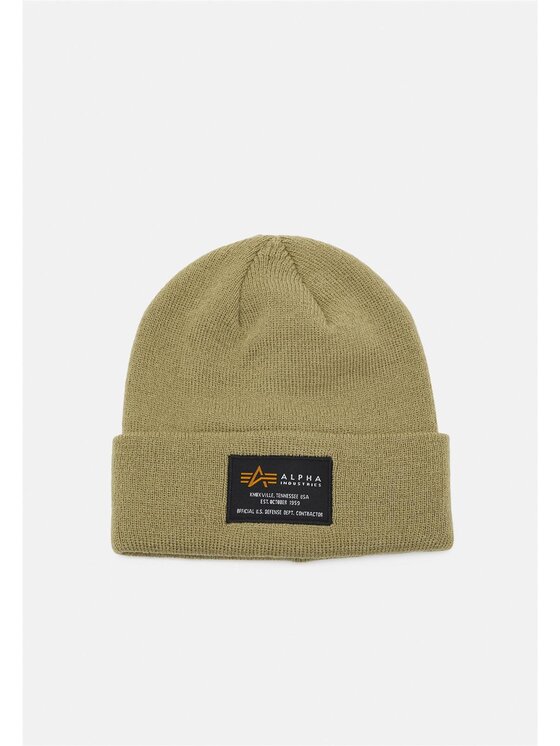 Czapka Alpha Industries, Khaki, Alpha Industries Crew Beanie Stratos