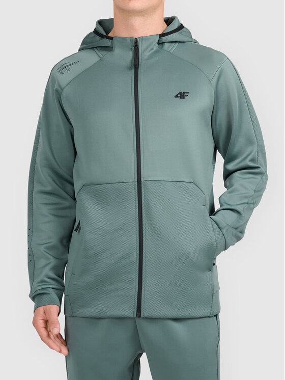 4F 4F Bluza 4FWAW26TFSWM0893-42S Zielony jasny Active Fit