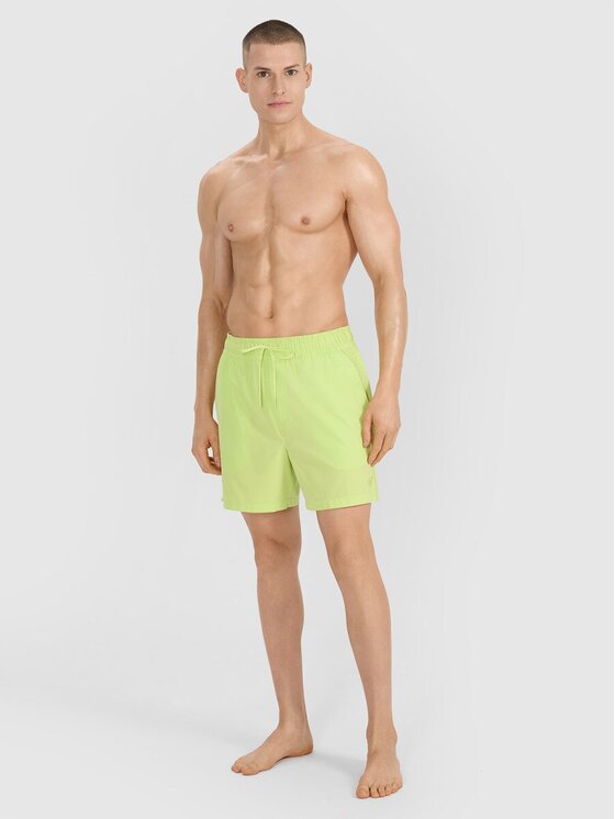 4F 4F Szorty plażowe 4FWSS25UBDSM134-45S Zielony Regular Fit