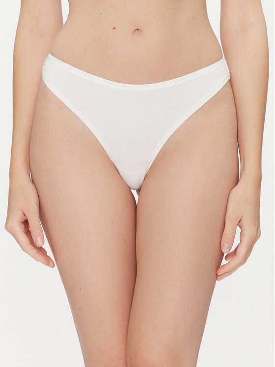 Tommy Hilfiger Tommy Hilfiger Kalhotky string UW0UW05741 Bílá