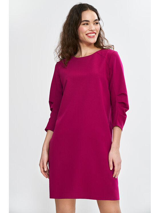 NIFE NIFE Sukienka codzienna S267 Różowy Relaxed Fit