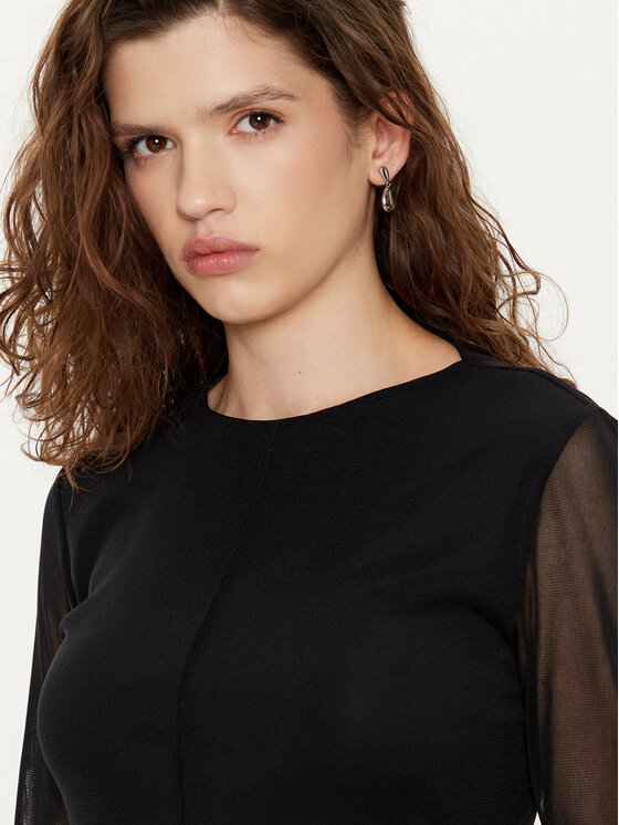 JOOP! JOOP! Kokteilinė suknelė 10018885 30044844 Juoda Slim Fit