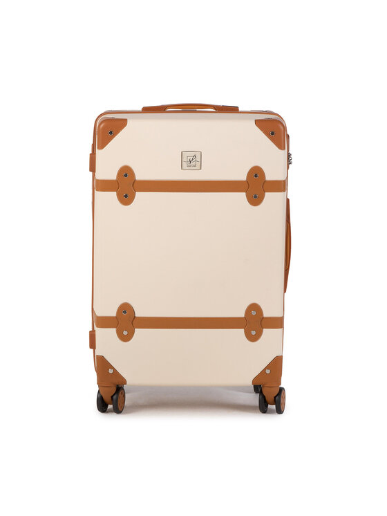 Semi Line Semi Line Walizka średnia T5506-3 Beżowy