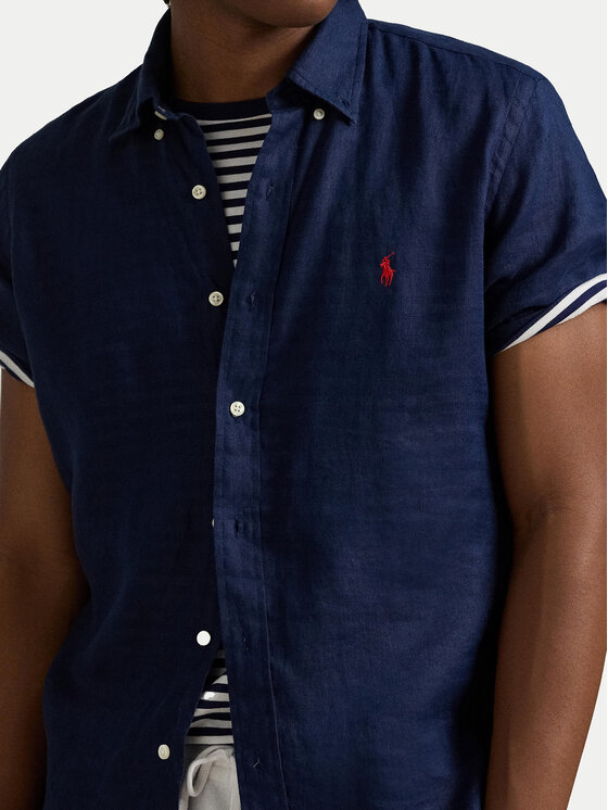 Polo Ralph Lauren Polo Ralph Lauren Srajca 710968912001 Mornarsko modra Custom Fit