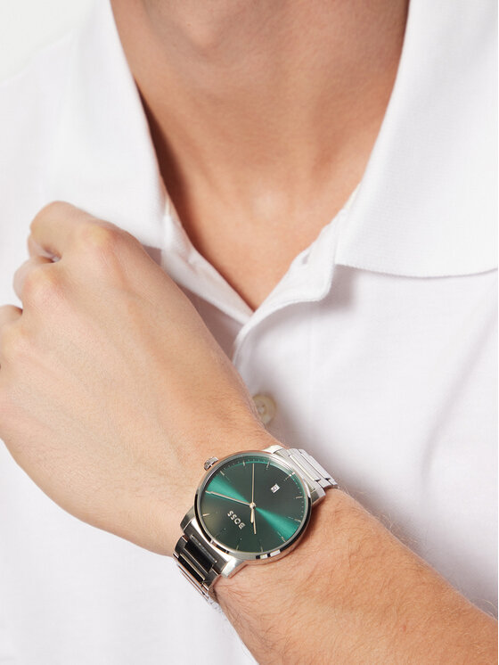 BOSS BOSS Hodinky Dean 1514134 Strieborná