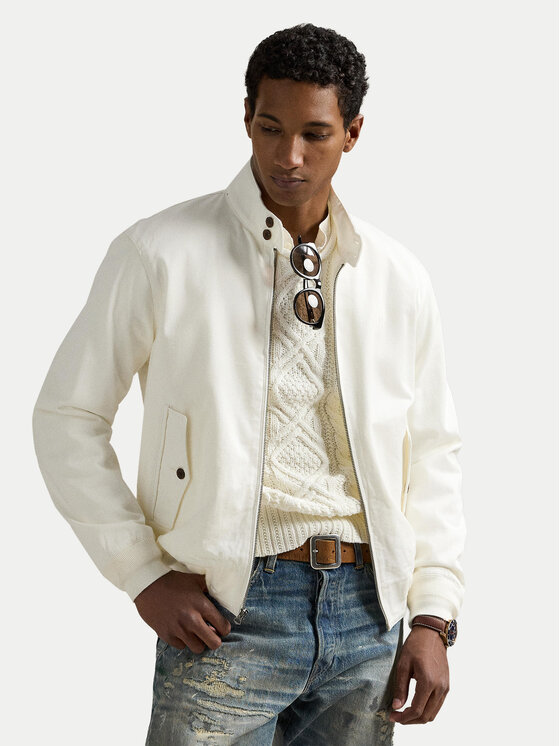 Polo Ralph Lauren Polo Ralph Lauren Bomber stila jaka 710970569002 Balts Regular Fit