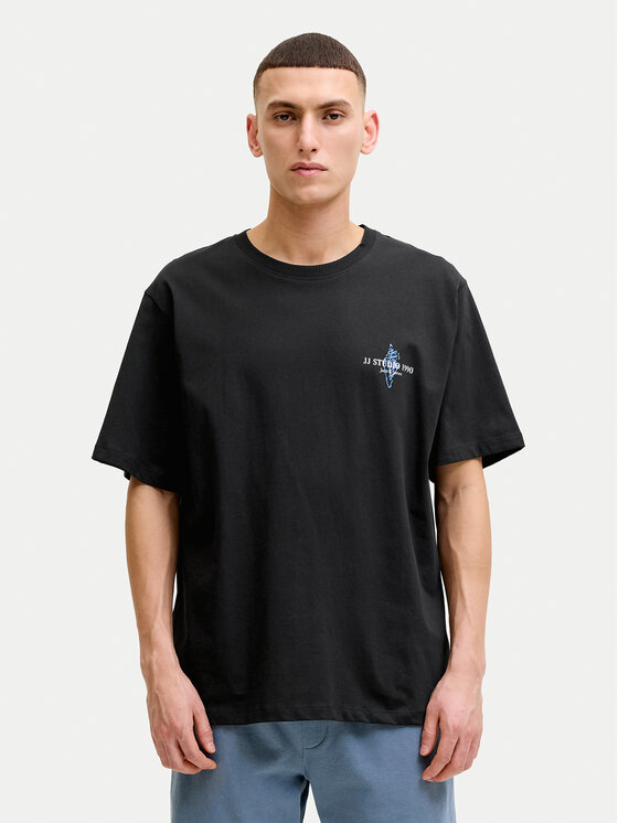 Jack & Jones Tricou Corals Tee 12288345 Negru Regular Fit
