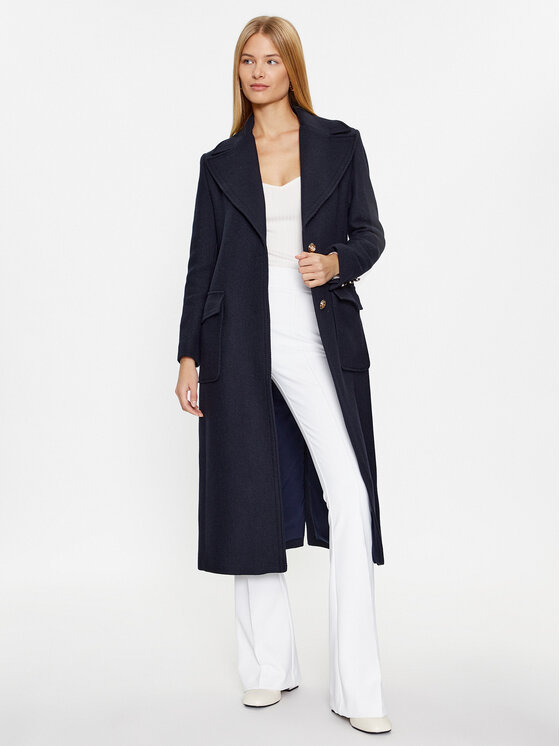 Liu Jo Liu Jo Palton de lână CF3191 T3575 Bleumarin Regular Fit