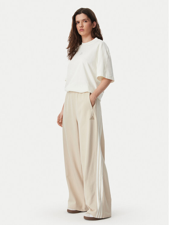 adidas adidas Melegítő alsó Kit 3-Stripes Wide KV9913 Bézs Relaxed Fit