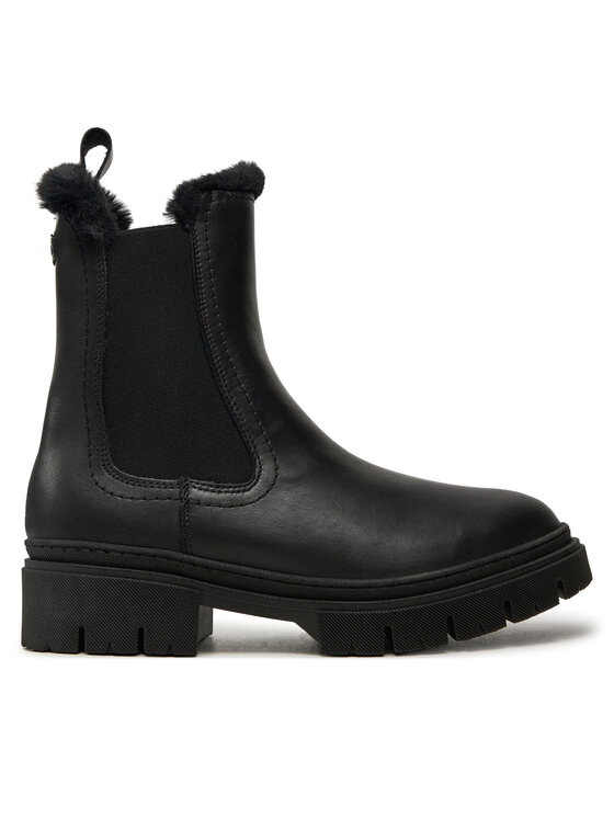 Tamaris Tamaris Kotníková obuv s elastickým prvkem 1-26407-43 Černá